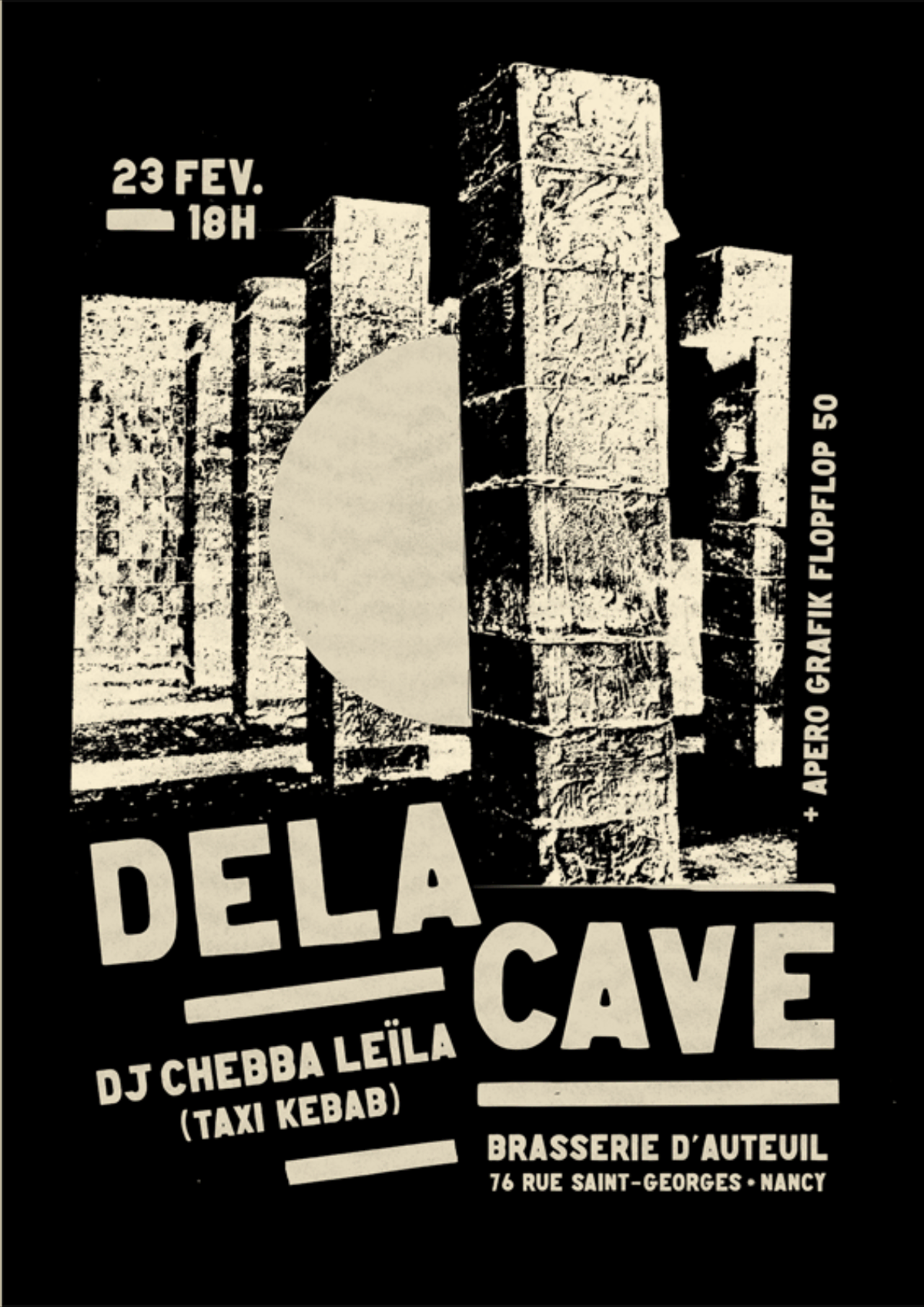 Concert DELACAVE + Dj Chebba Leïla + Apéro Grafik